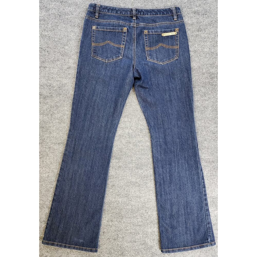 Michael Kors Jeans Womens 4 Blue Bootcut Stretch Flare Classic Casual Dark Denim - Picture 4 of 16